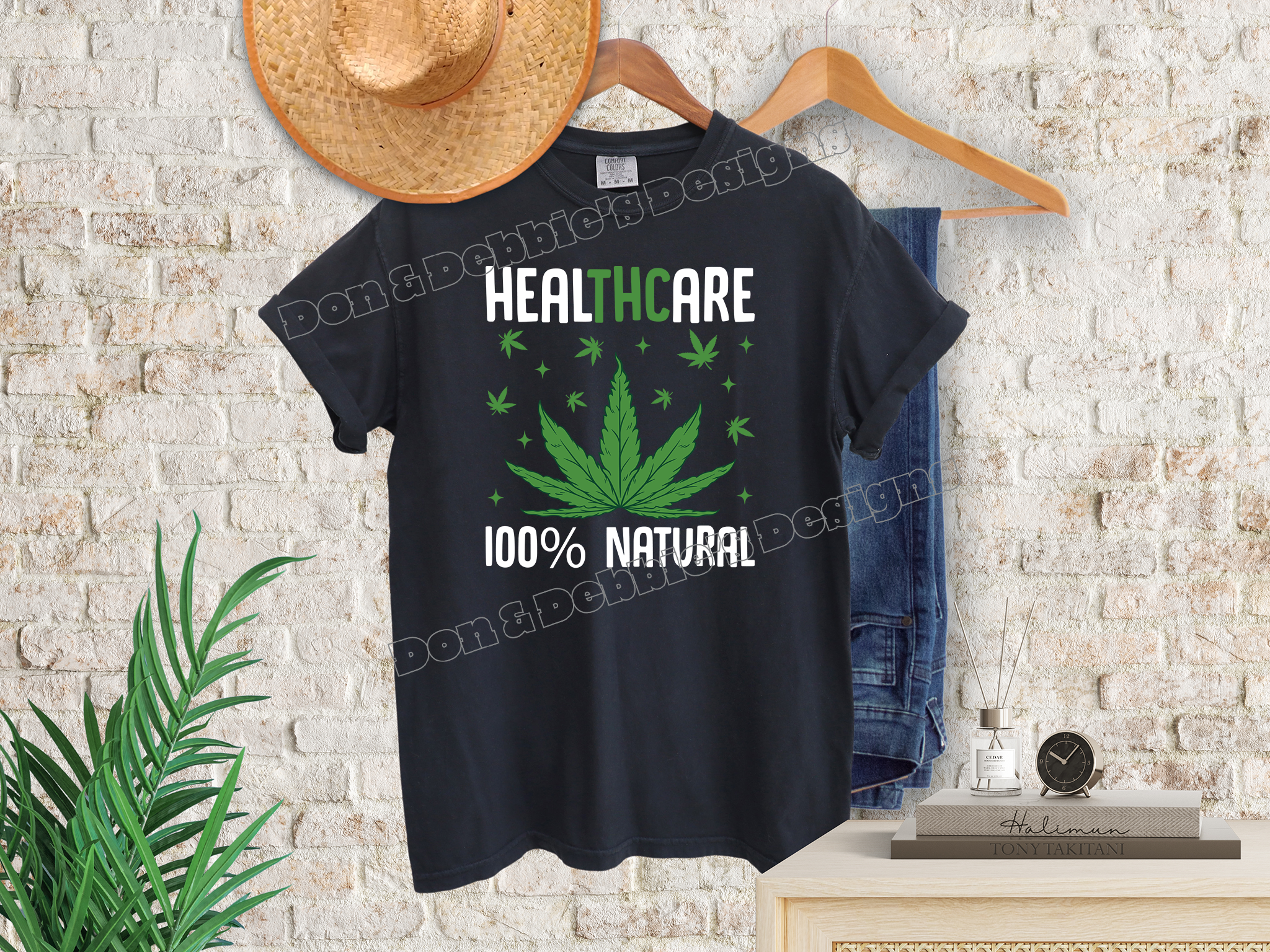 🌱 Healthcare 100% Natural T-Shirt – Bold Cannabis Design 🌱