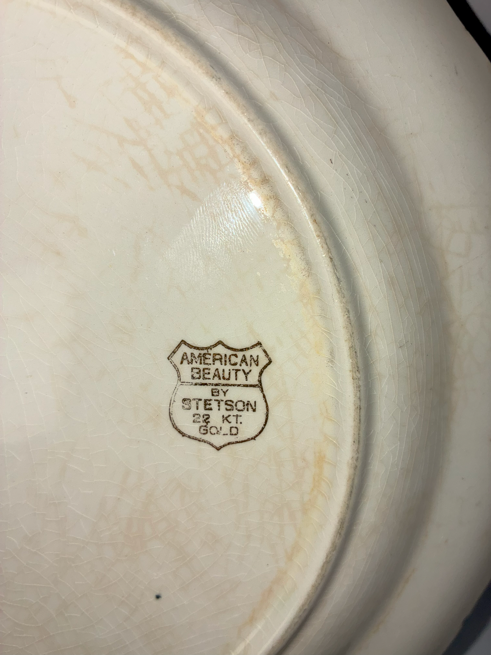 🍽️ Vintage Floral Gold Trim Plate – Elegant 22kt Gold Accent Collector’s Piece 🌸✨