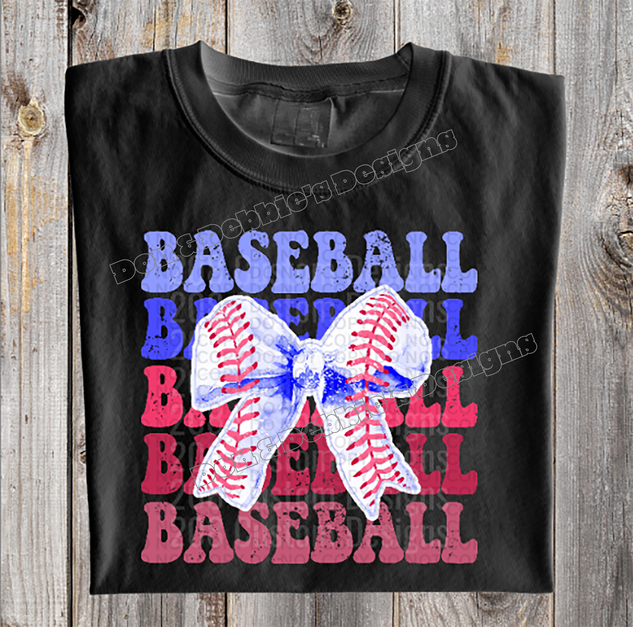 Red, White & Baseball DTF Tee ⚾🎀