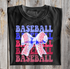 Red, White & Baseball DTF Tee ⚾🎀