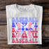 Red, White & Baseball DTF Tee ⚾🎀