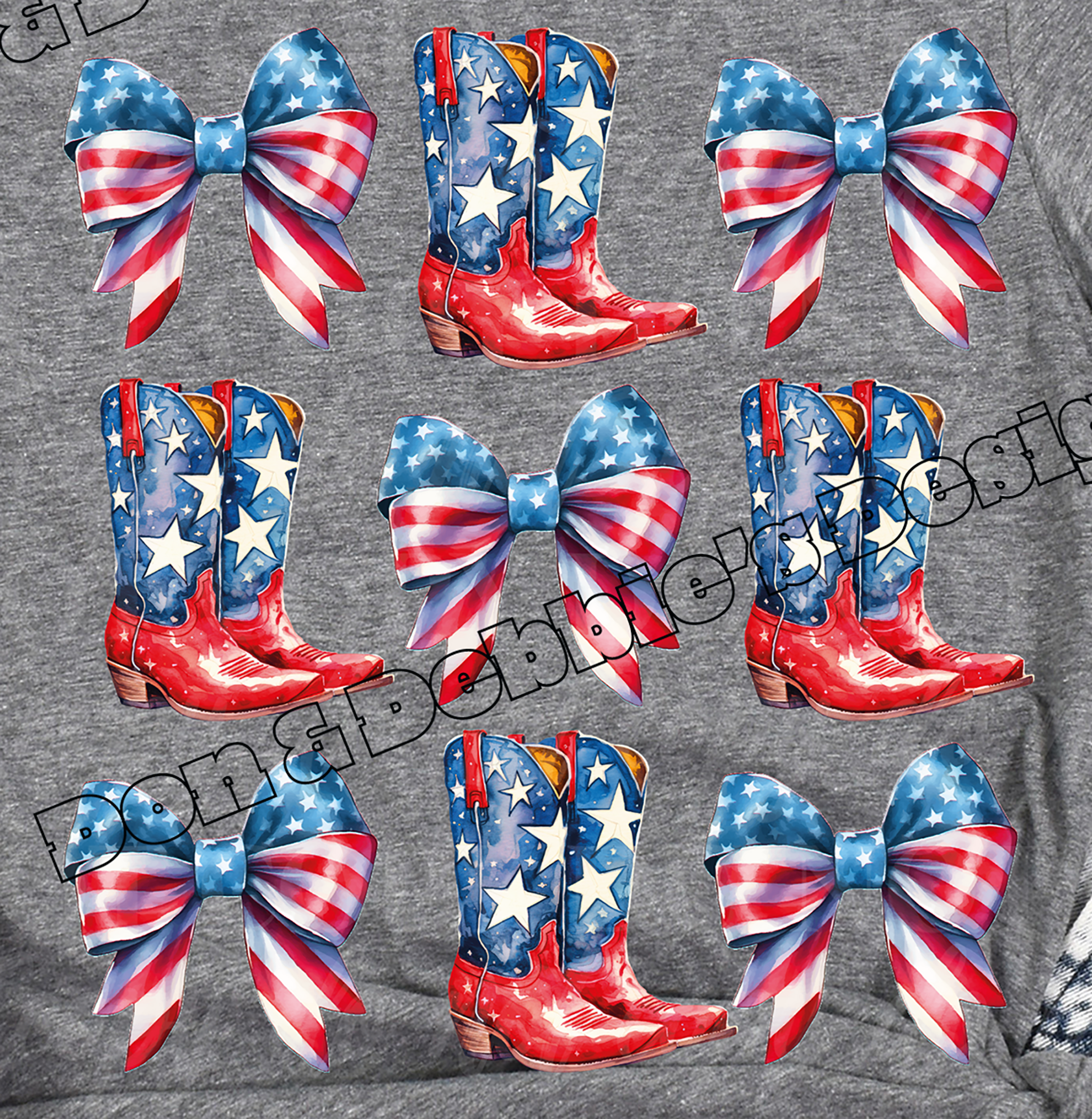 Red, White & Boots + Bows T-Shirt 🎀👢