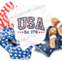 USA Est. 1776 Patriotic Floral T-Shirt