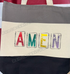 Amen Canvas Tote Bag – Colorful Faith-Inspired Design