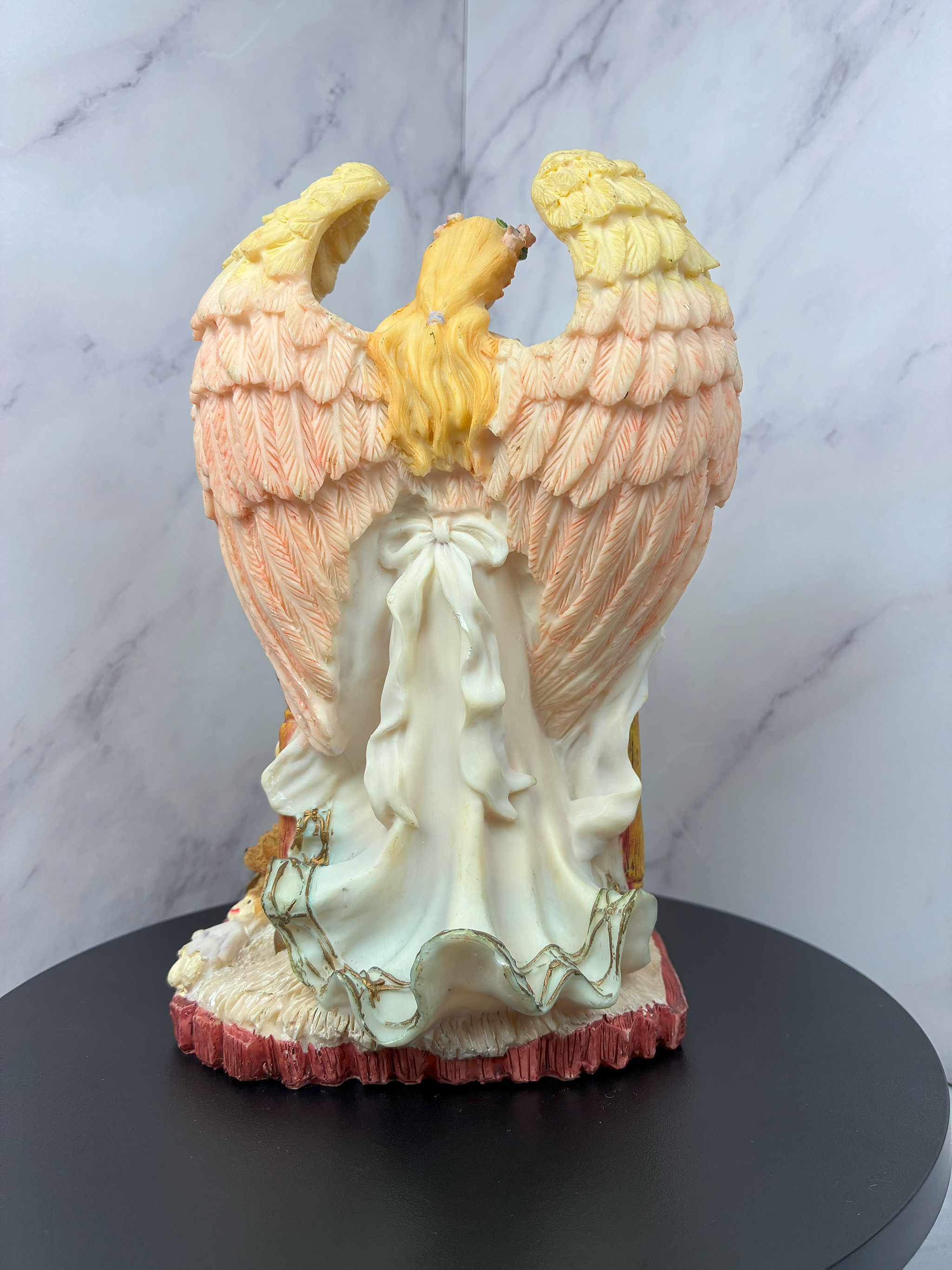 ✨ Guardian Angel Over Sleeping Child Figurine 💤👼 – Vintage Collectible