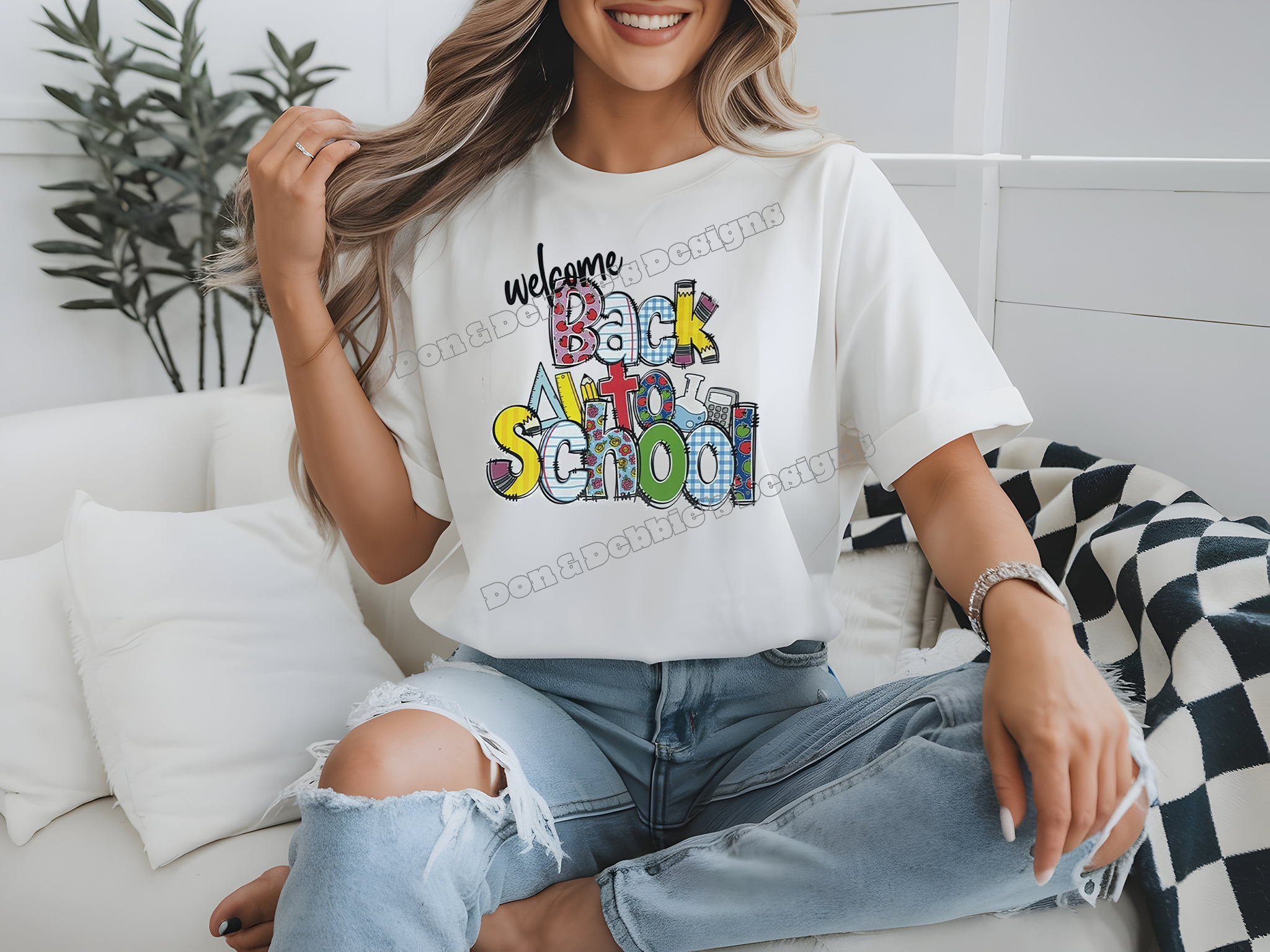🎒 Welcome Back to School Teacher DTF T-Shirt 🍎