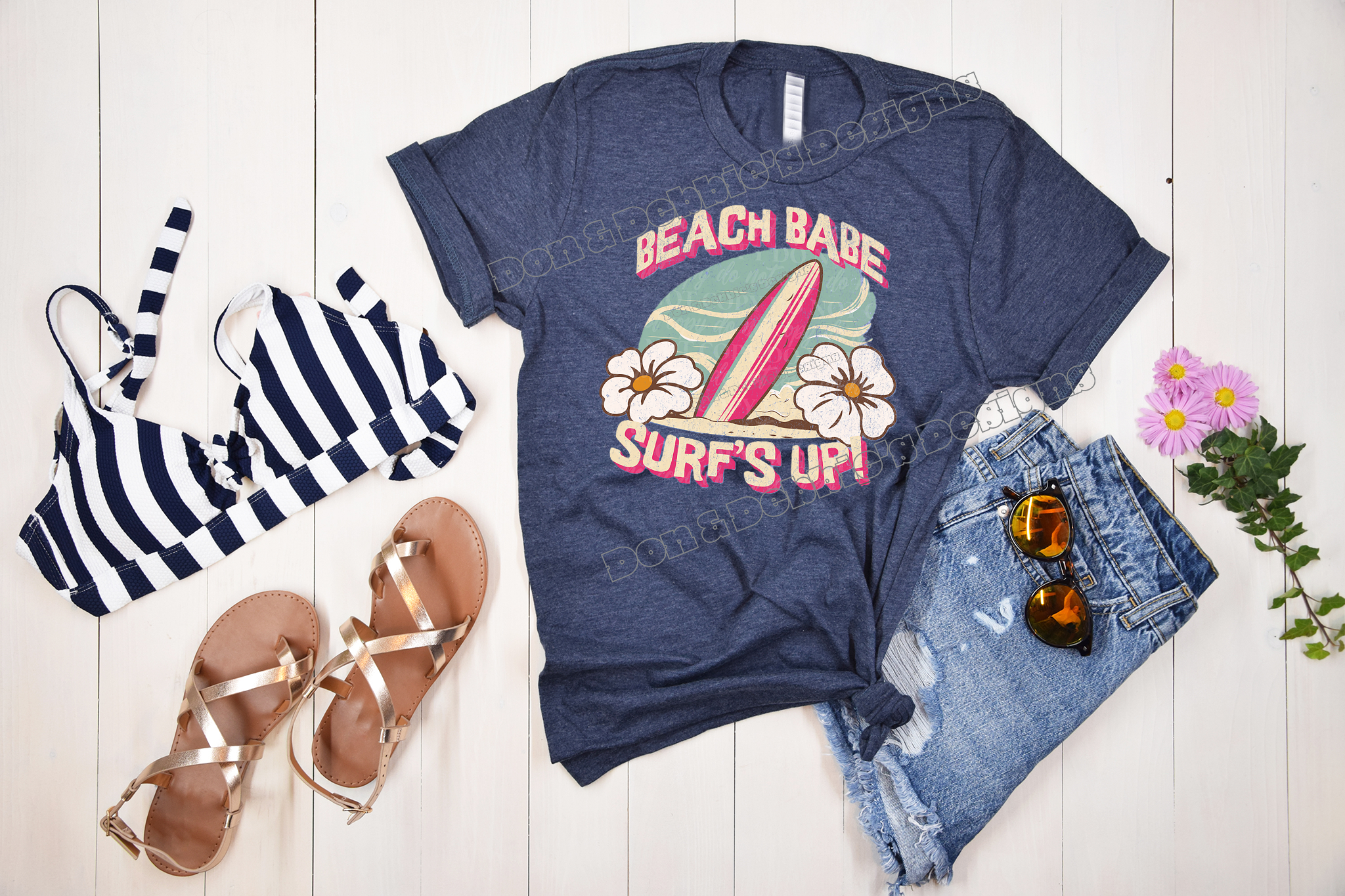 🌊 Beach Babe Surf’s Up Tee 🏄‍♀️