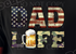 🍺 Dad Life USA Camo Beer T-Shirt