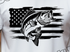 🎣 American Bass Flag T-Shirt 🐟