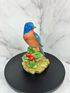🐦 Vintage Lefton Bluebird Figurine with Strawberries – 1960s 🐦