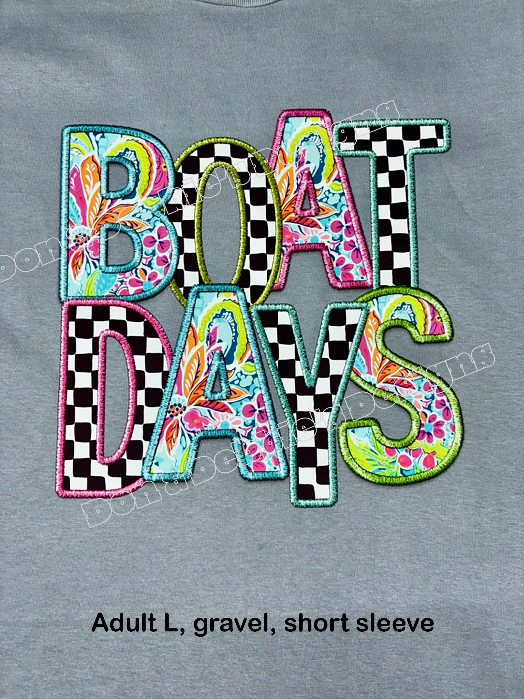 🚤 Boat Days Tee – Unisex Gildan in Gravel Gray (L) 🌊🌸