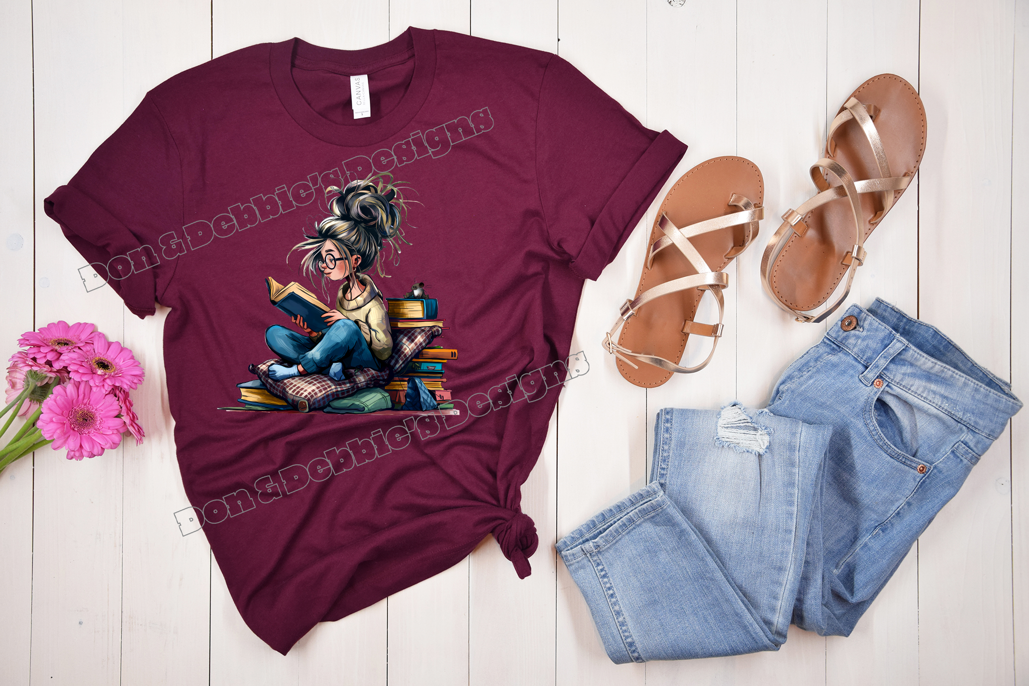 📚 Cozy Book Reader Tee ✨