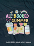📚☀️ All Booked for Summer Tee – Unisex Gildan in Black (XXXL) 🌈🌼