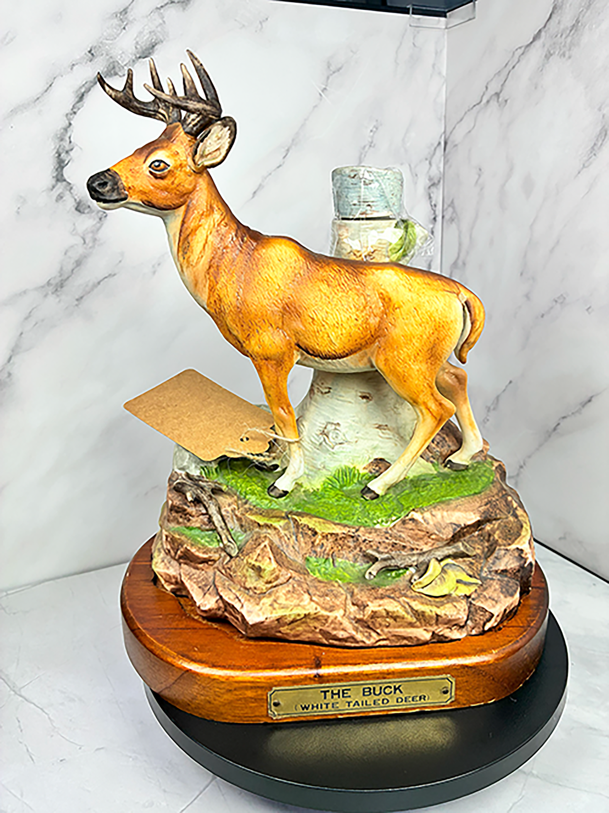 🦌 Rare Vintage 1979 "The Buck" White-Tailed Deer Decanter – Haas Brothers 🦌