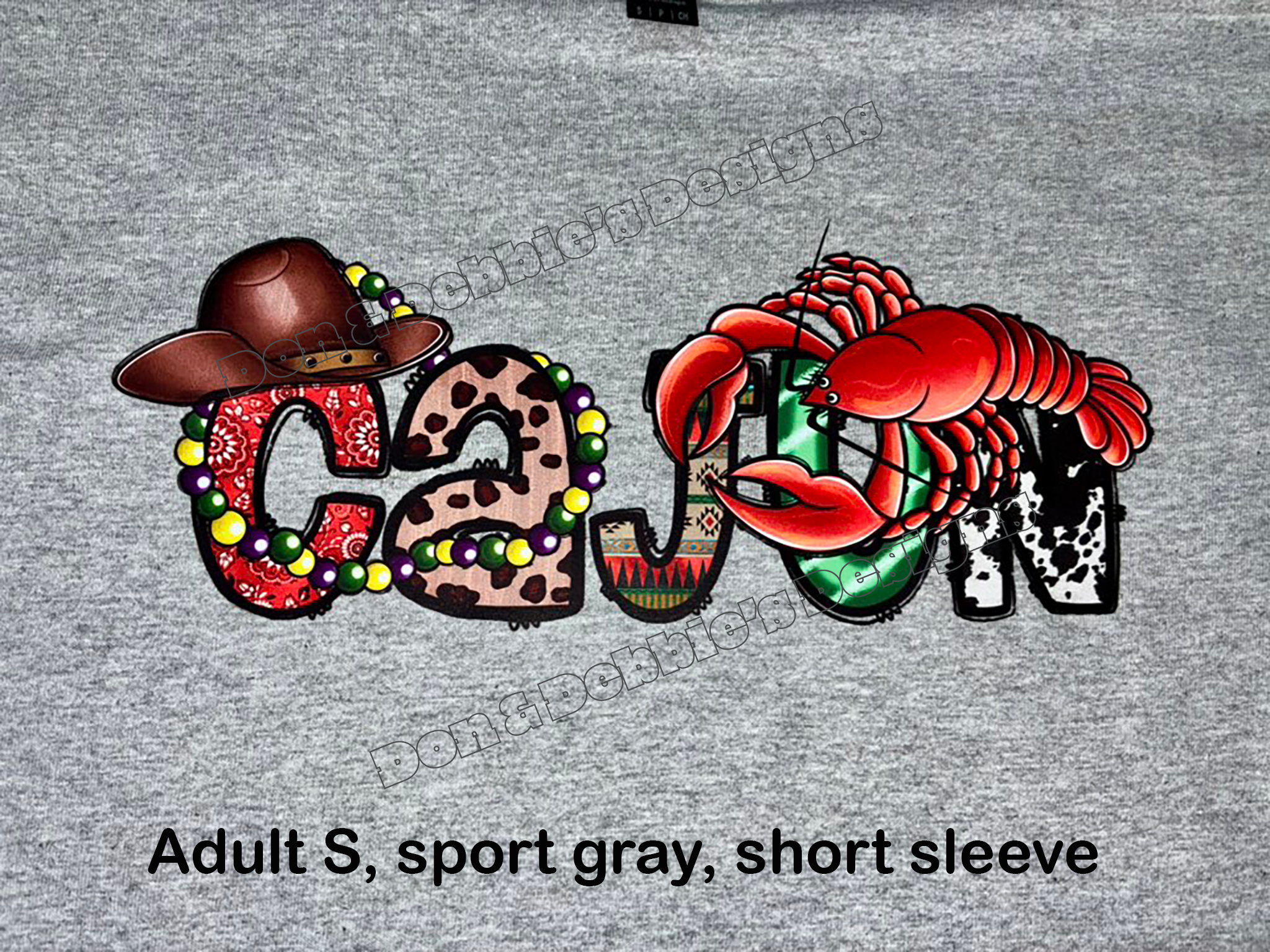 🦞 Cajun Style Tee – Unisex Gildan in Sport Gray (S) 🎭🌶️