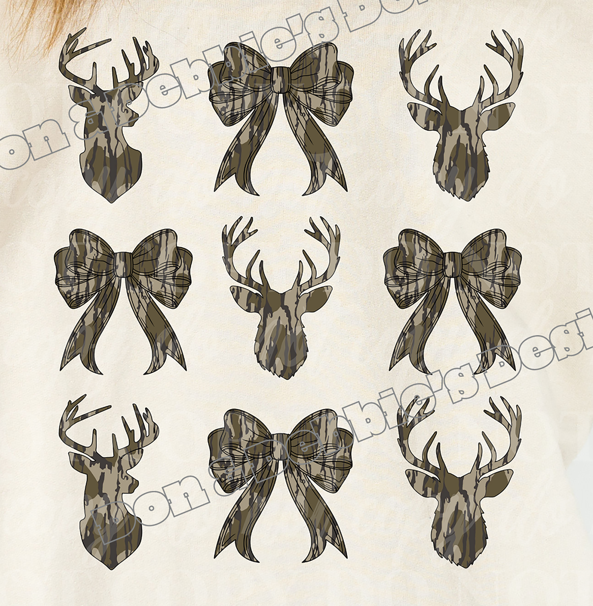 🦌 Camo Deer & Bows Tshirt🏹