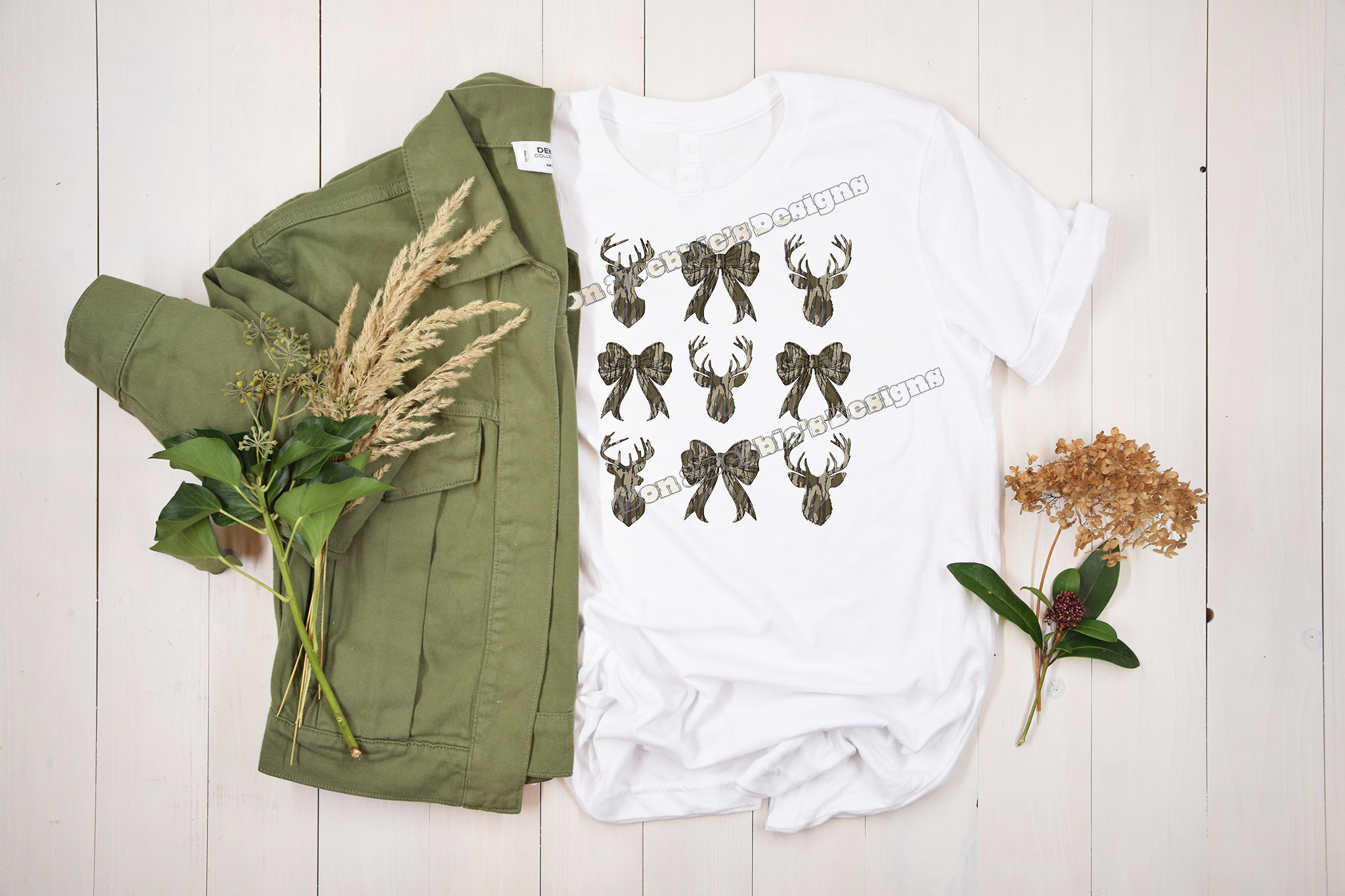 🦌 Camo Deer & Bows Tshirt🏹