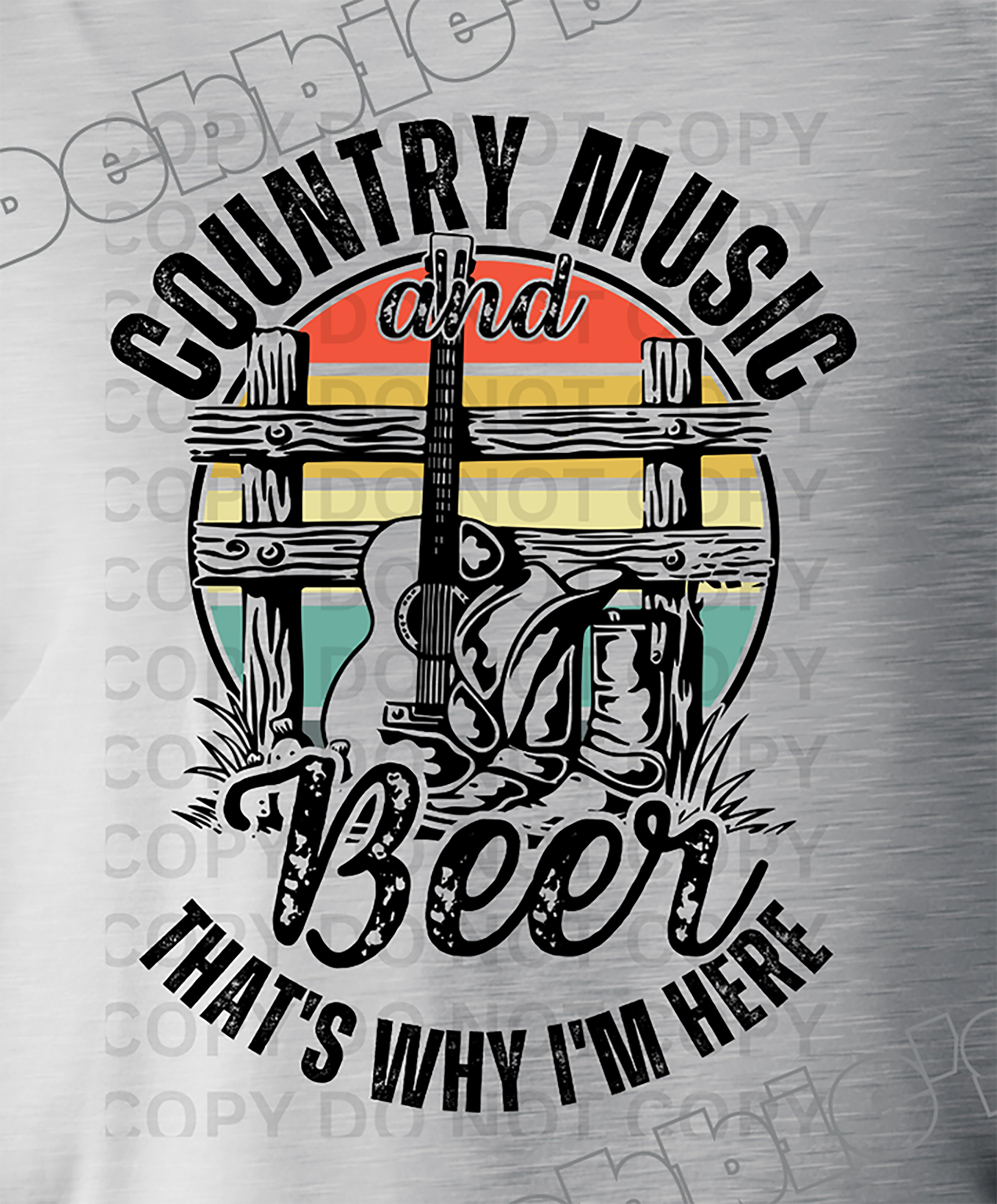 🍺 Country Music and Beer Tee 🍺