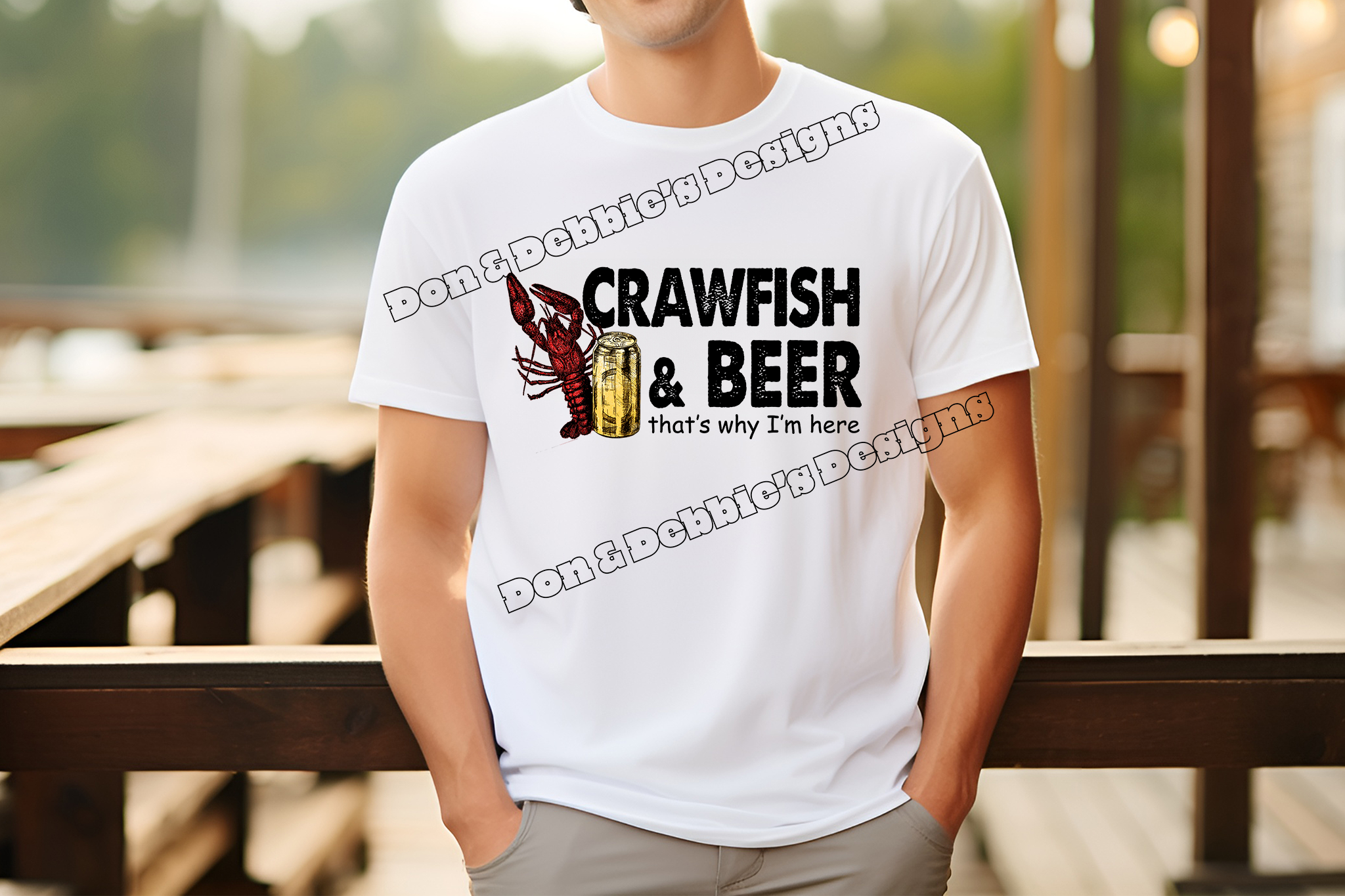 🦞🍻 Crawfish & Beer – That’s Why I’m Here Tee