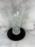 ✨ Vintage Cut Crystal Vase with Scalloped Rim 🌸