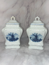 💙 Vintage 1980s Ter Steege Delft Blue Holland Canister Set (4 pcs) 💙