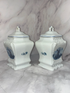💙 Vintage 1980s Ter Steege Delft Blue Holland Canister Set (4 pcs) 💙