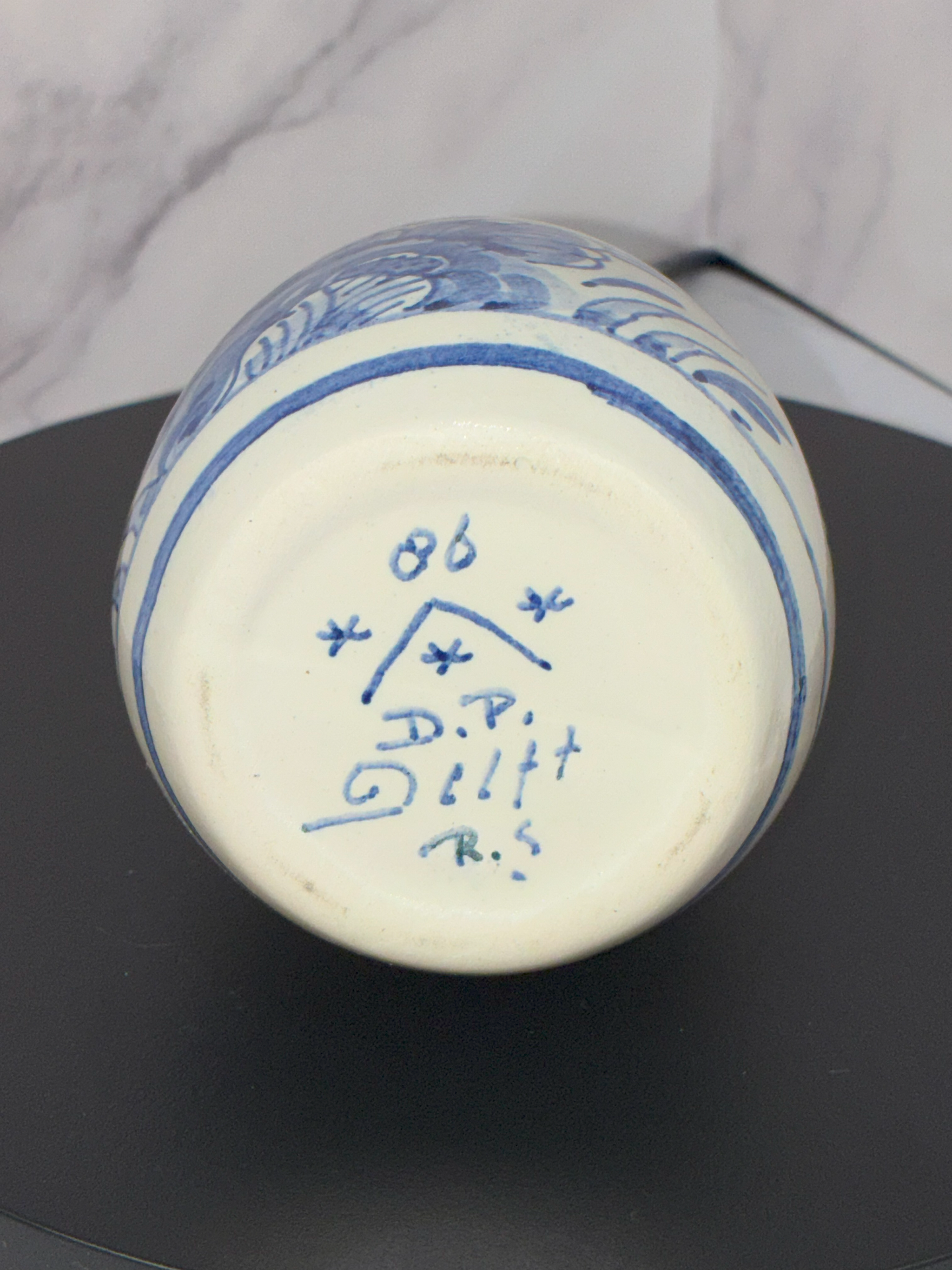 💐 Vintage 1986 Delft Blue Perfume Bottle – Hand-Painted Holland 💐
