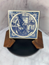 Set of 8 Vintage 1970s-1980s Delft Blue Jan Luyken Ceramic Tiles – Historical Trades Series
