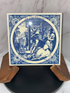 Set of 8 Vintage 1970s-1980s Delft Blue Jan Luyken Ceramic Tiles – Historical Trades Series
