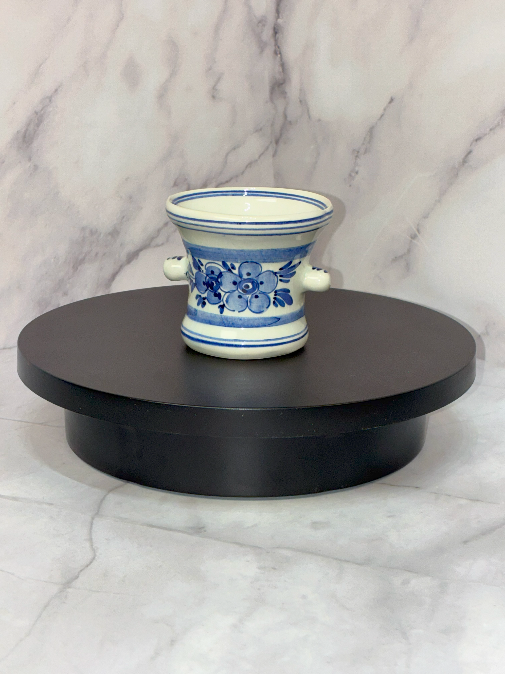 Vintage 1970s Delft Blue Toothpick Holder – Hand-Painted in Holland