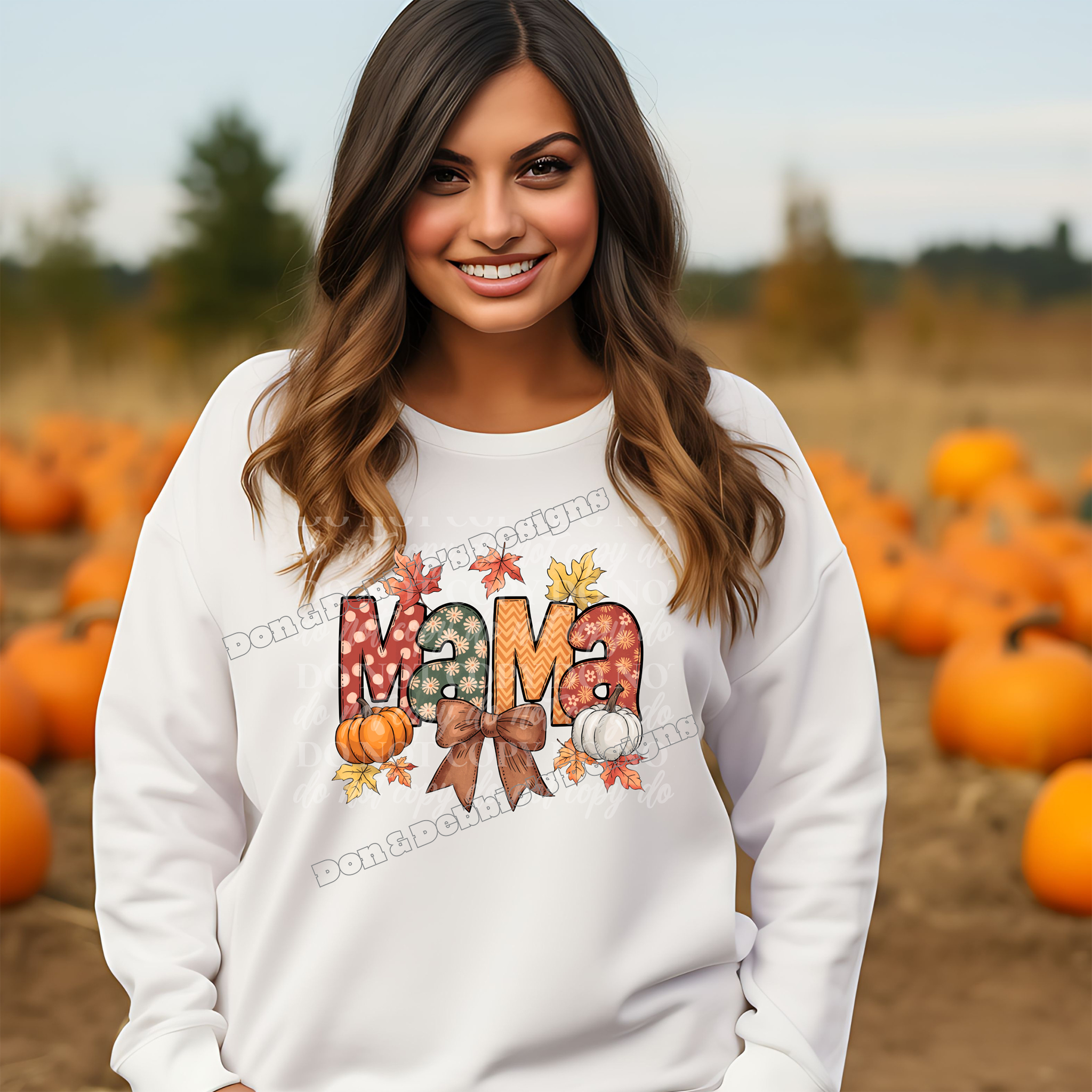 🍁 Fall Mama Tee | Pumpkin & Leaves Autumn Tshirt 🎃👩‍👧‍👦