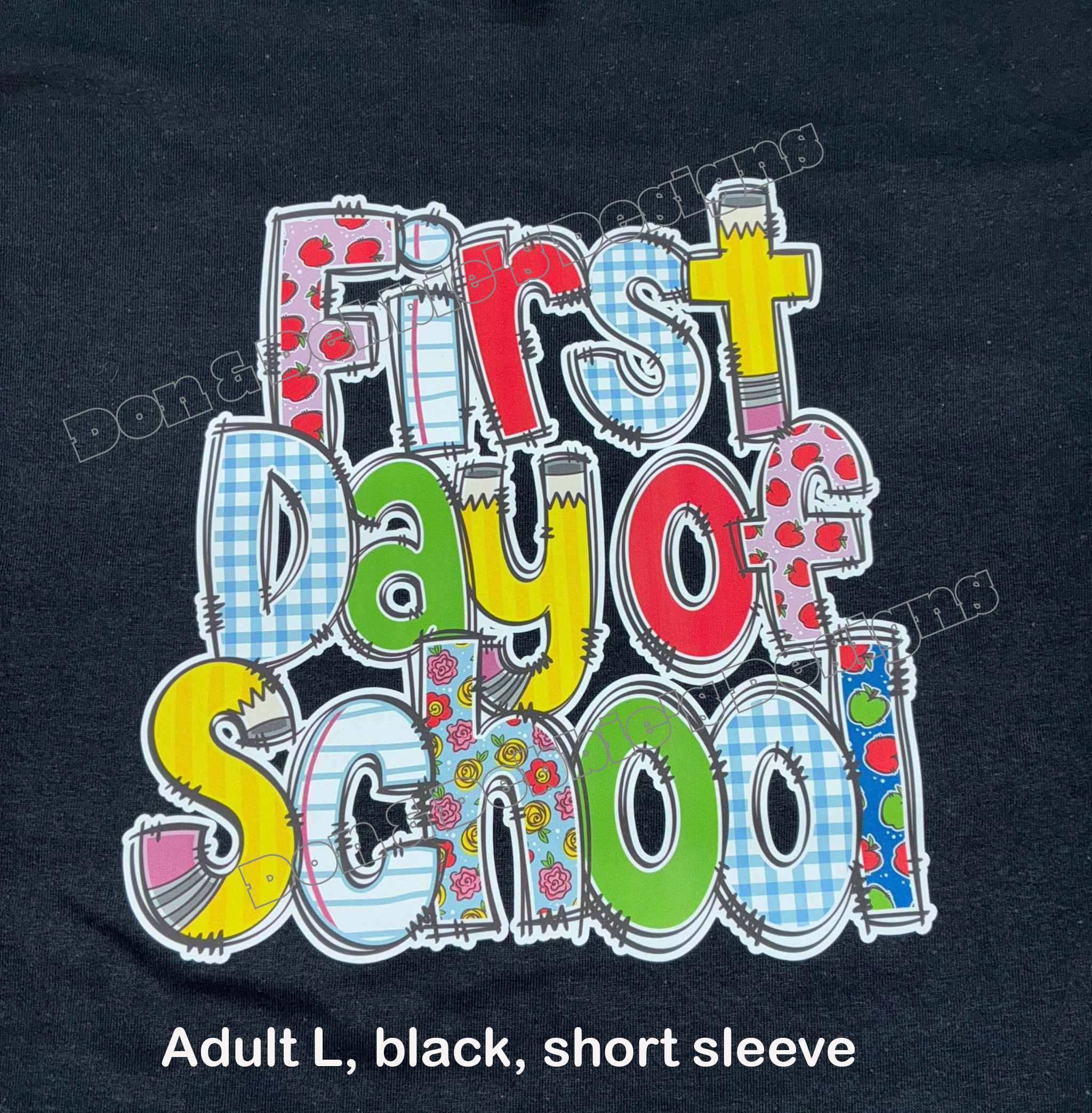 📚 First Day of School Unisex Gildan T-Shirt 🍎✏️