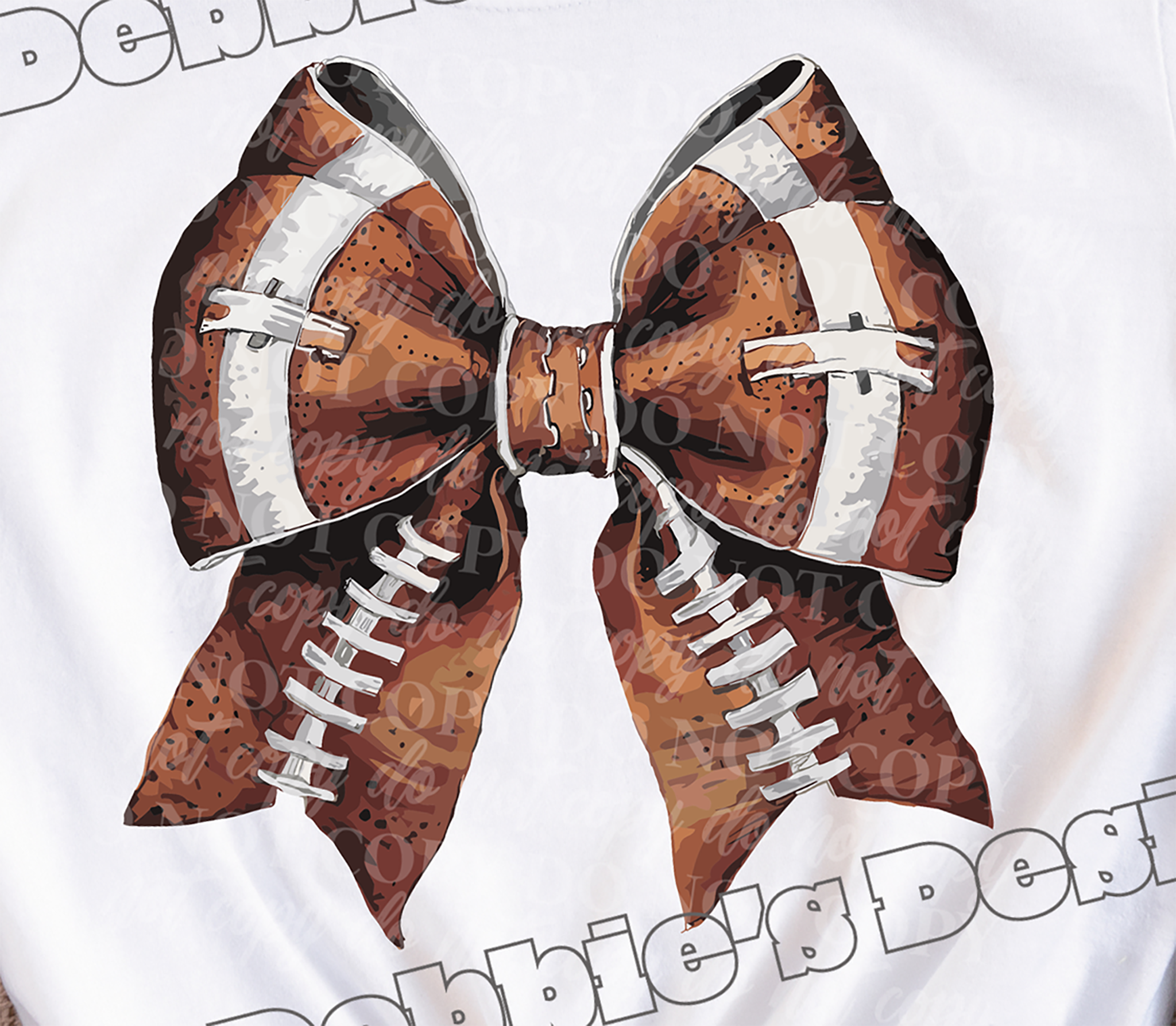 🏈🎀 Football Bow Graphic Tee🎀🏈