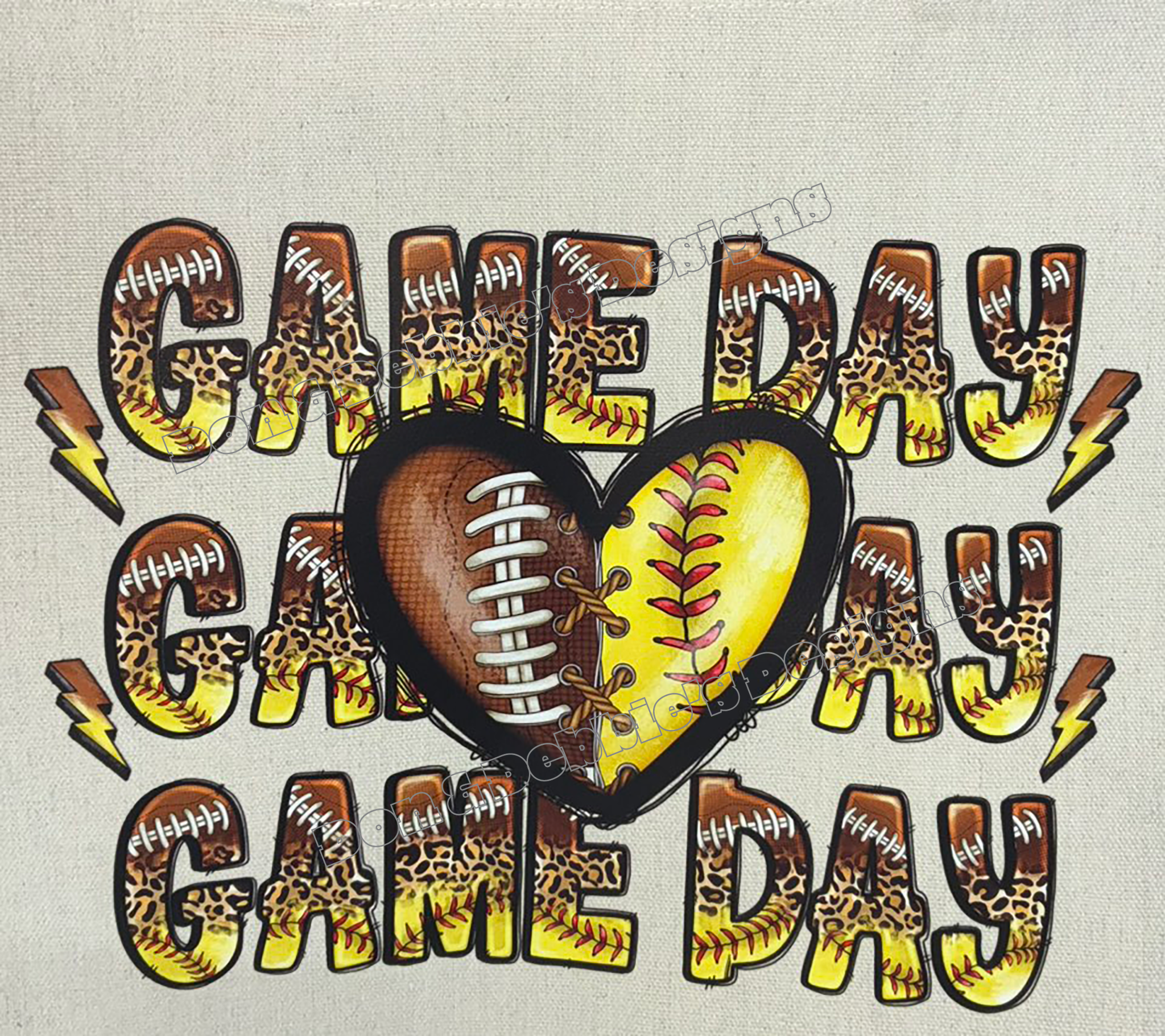 🏈🥎 Game Day Jumbo Tote Bag