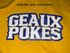 💙💛 Geaux Pokes Unisex Tee – Gold Cowboy Spirit Shirt 🤠