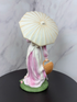 🌸 Vintage Girl with Umbrella Figurine – Made in Taiwan (Circa 1980s) 🌸