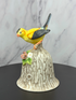 🌼 Vintage Towle Goldfinch Porcelain Bell (1980s) 🌼