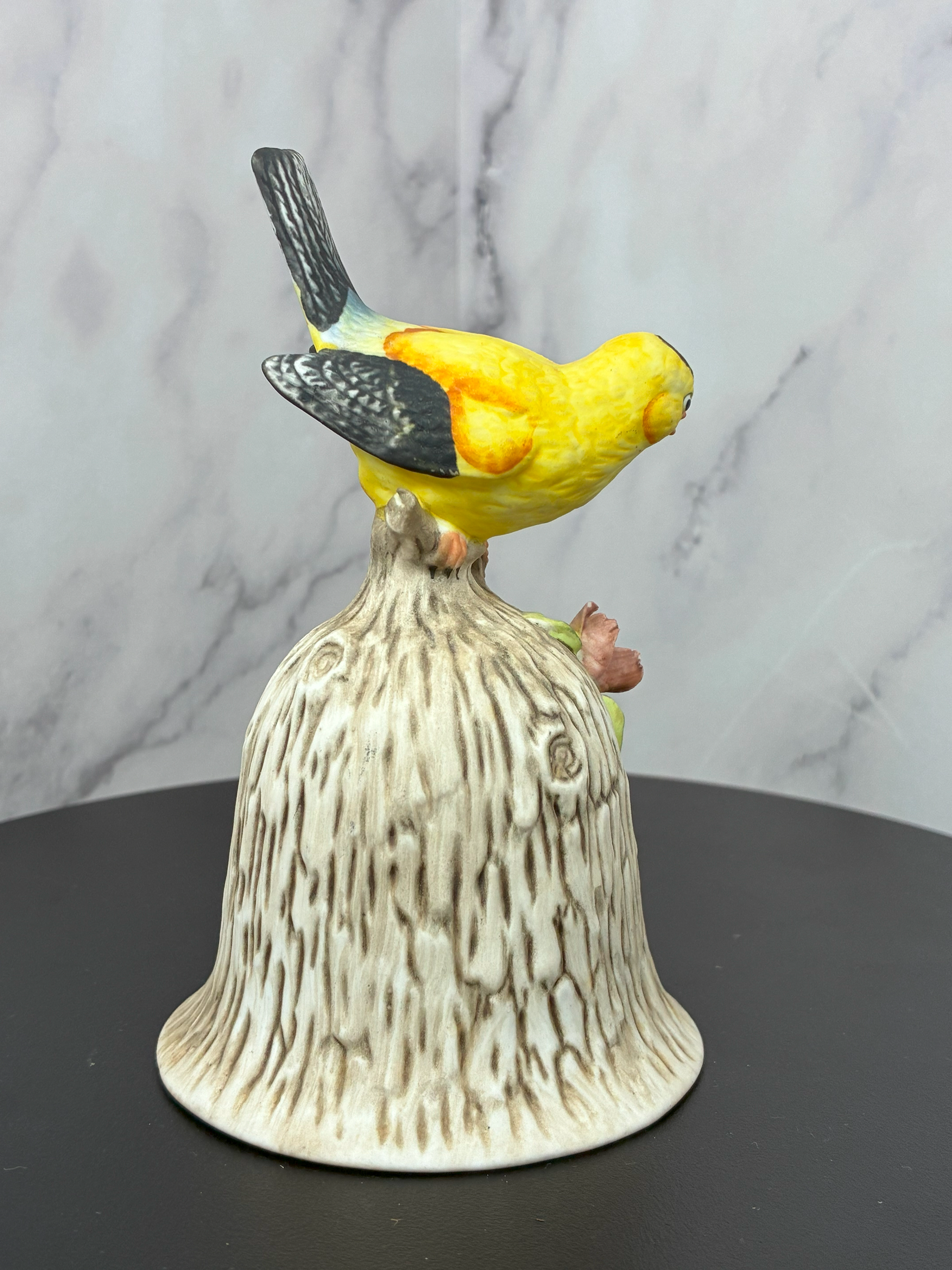 🌼 Vintage Towle Goldfinch Porcelain Bell (1980s) 🌼