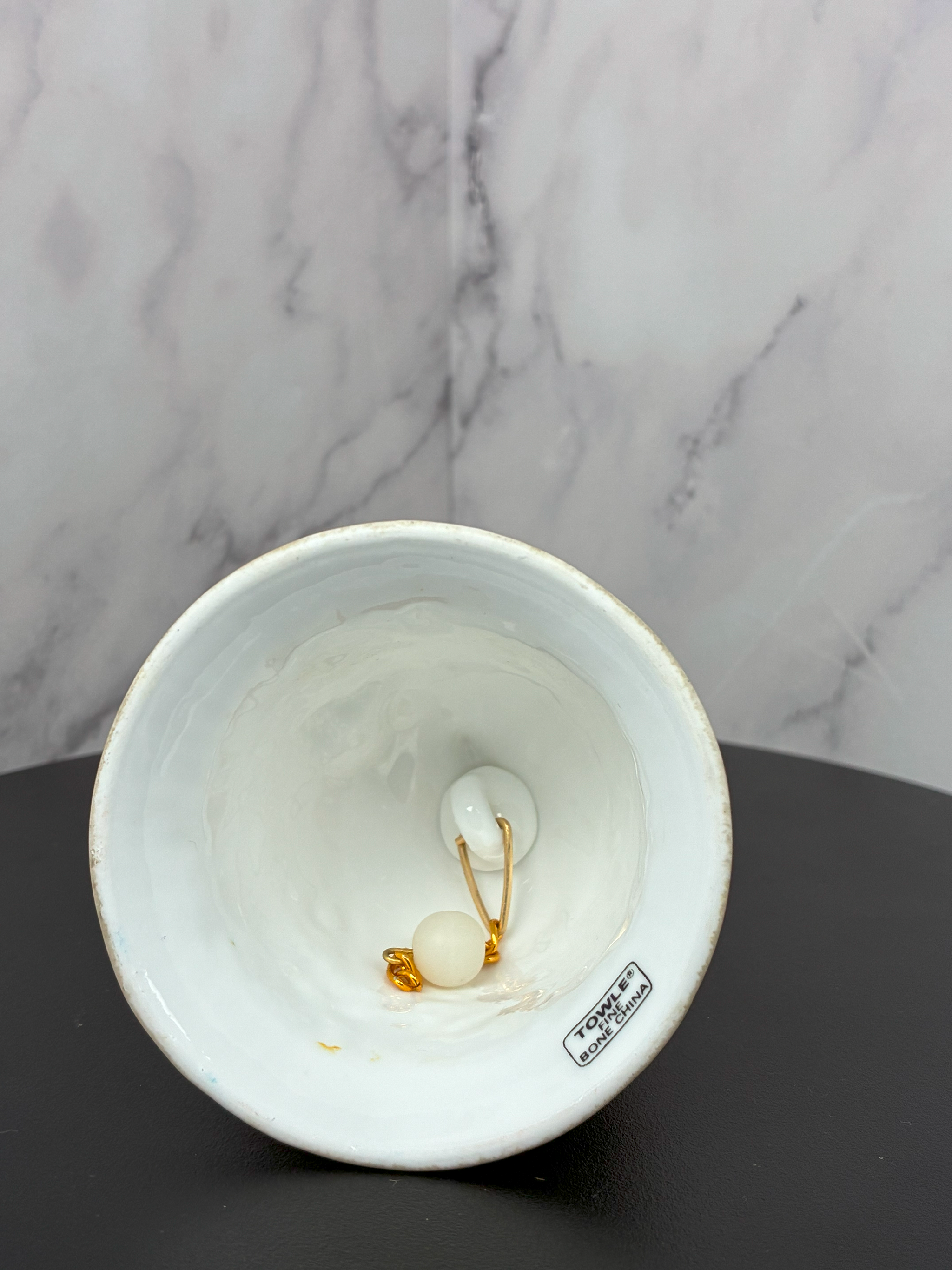 🌼 Vintage Towle Goldfinch Porcelain Bell (1980s) 🌼