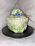 💙 Green & Blue Rose Heart Trinket Bowl – Vintage Porcelain