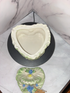 💙 Green & Blue Rose Heart Trinket Bowl – Vintage Porcelain