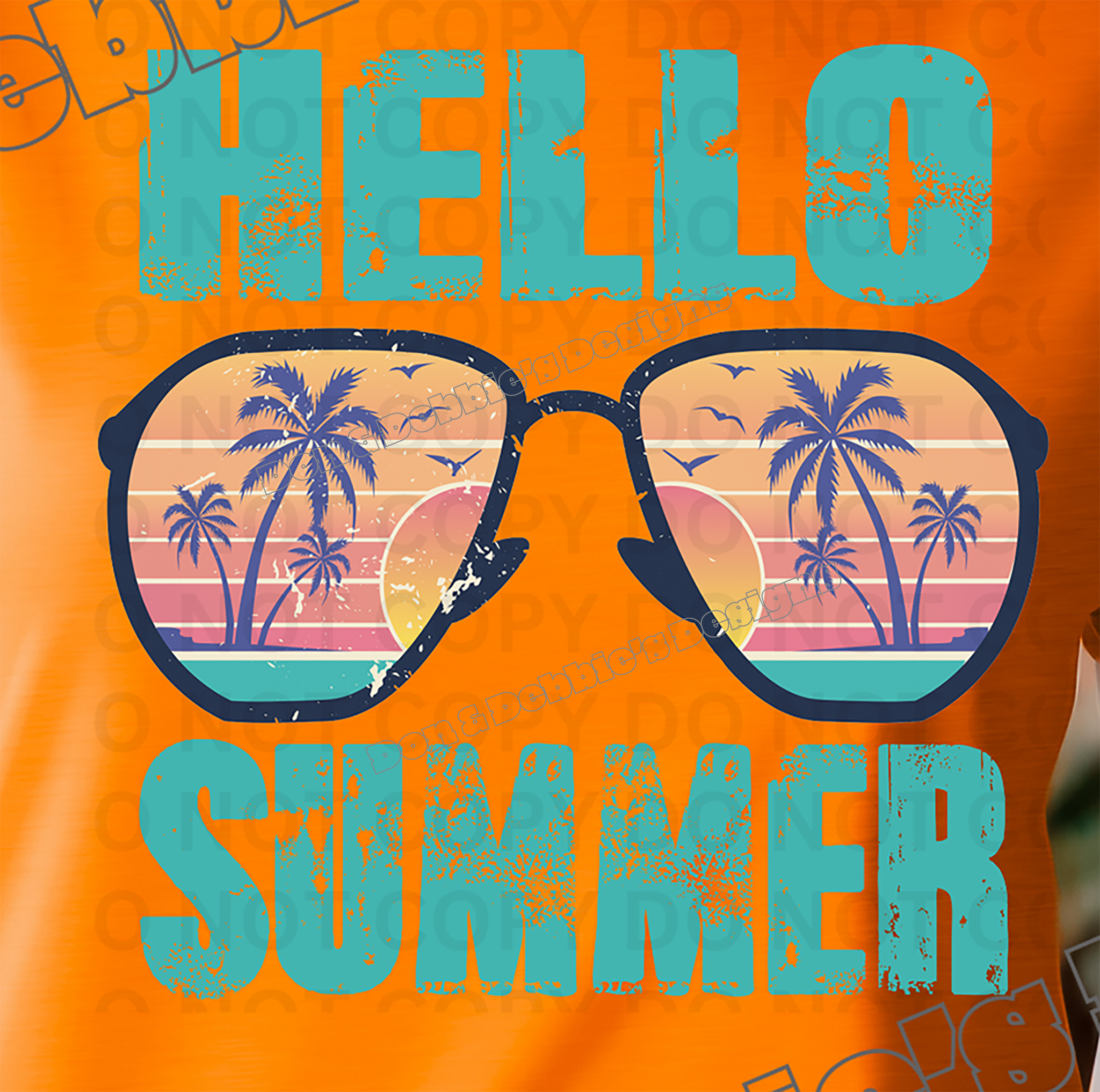 🌴 Hello Summer Sunglasses Tee☀️