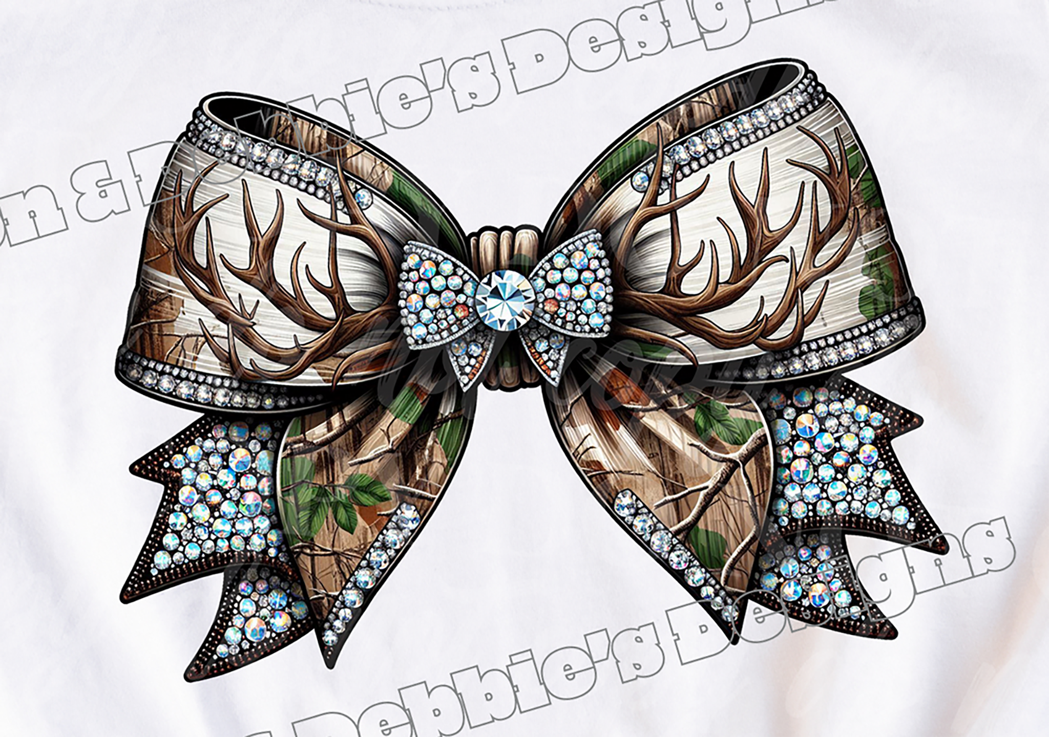 🎯 Hunting Bow Rhinestone Look DTF T-Shirt 🎯
