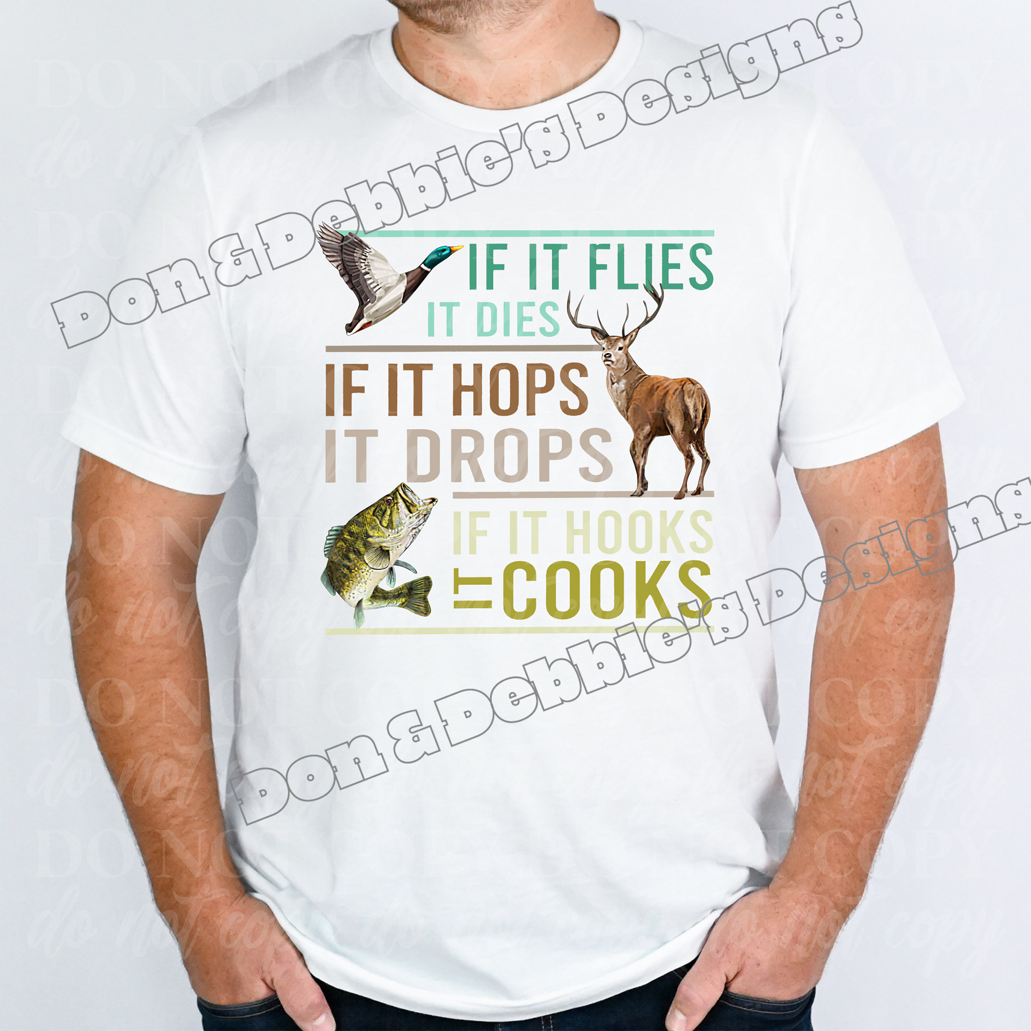 🎯 If It Flies It Dies – Hunting & Fishing DTF T-Shirt 🎯