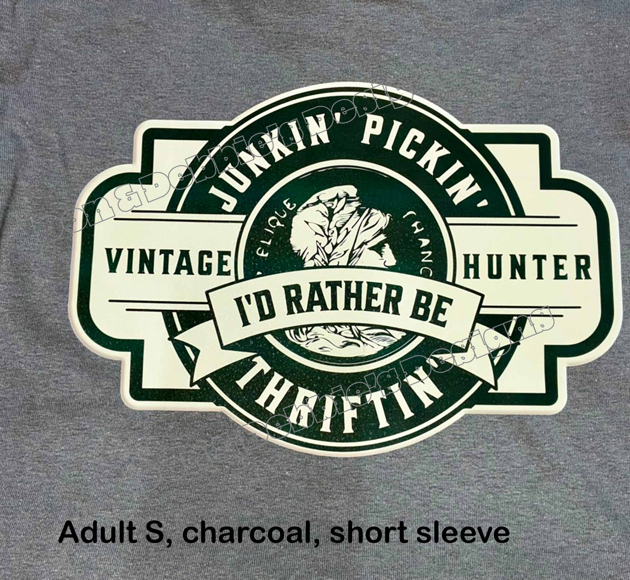 🛍️ I'd Rather Be Thriftin' Tee – Unisex Gildan in Charcoal (S) 💚