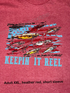 🎣 Keepin’ It Reel Tee – Unisex Gildan in Heather Red (XXL)