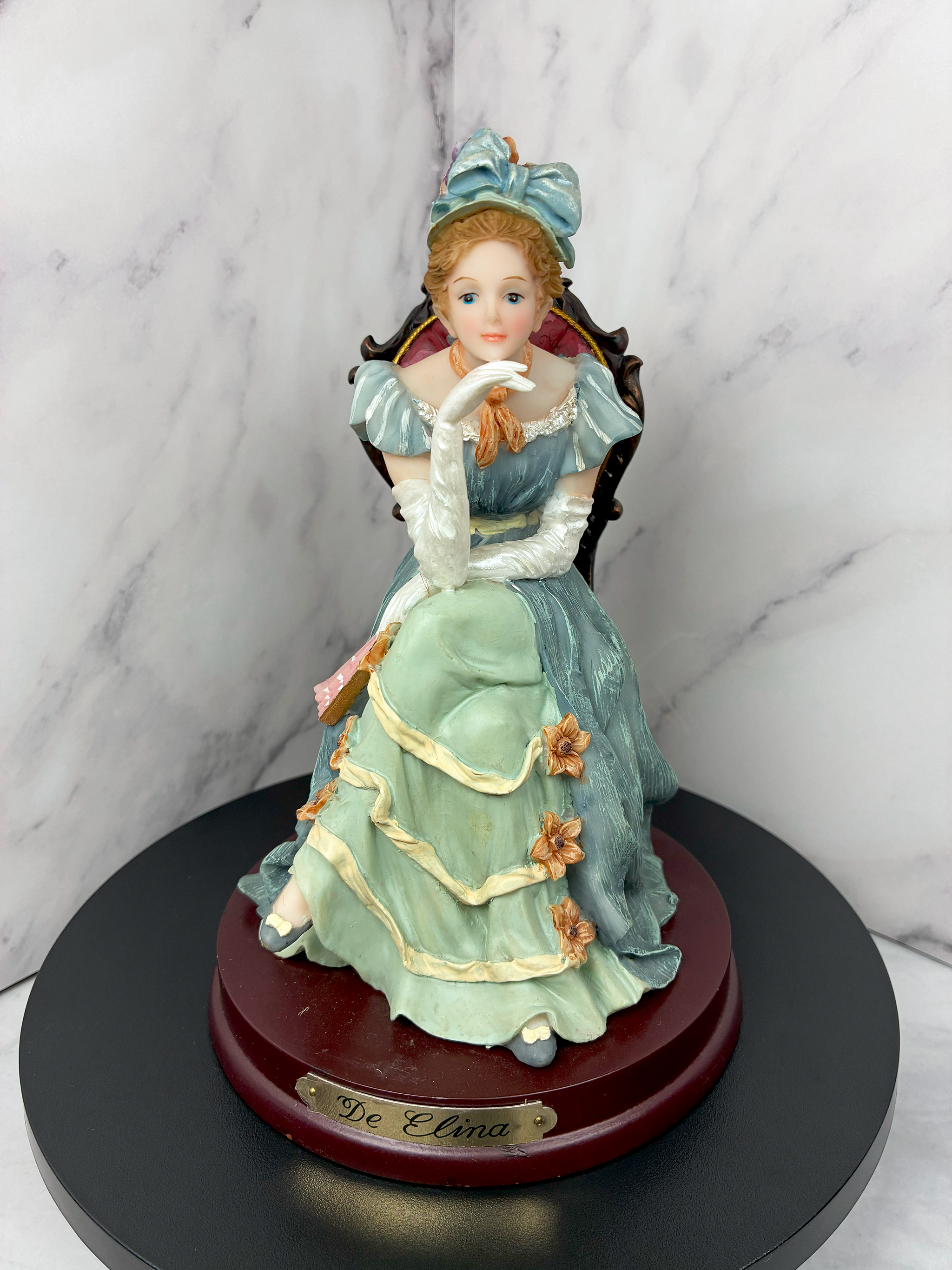 💎 Vintage De Elina Lady Figurine (c. 1980s) 👒