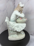 Vintage Lladro "Girl with Basket & Dog" Figurine – Hand Made in Spain, 1980s