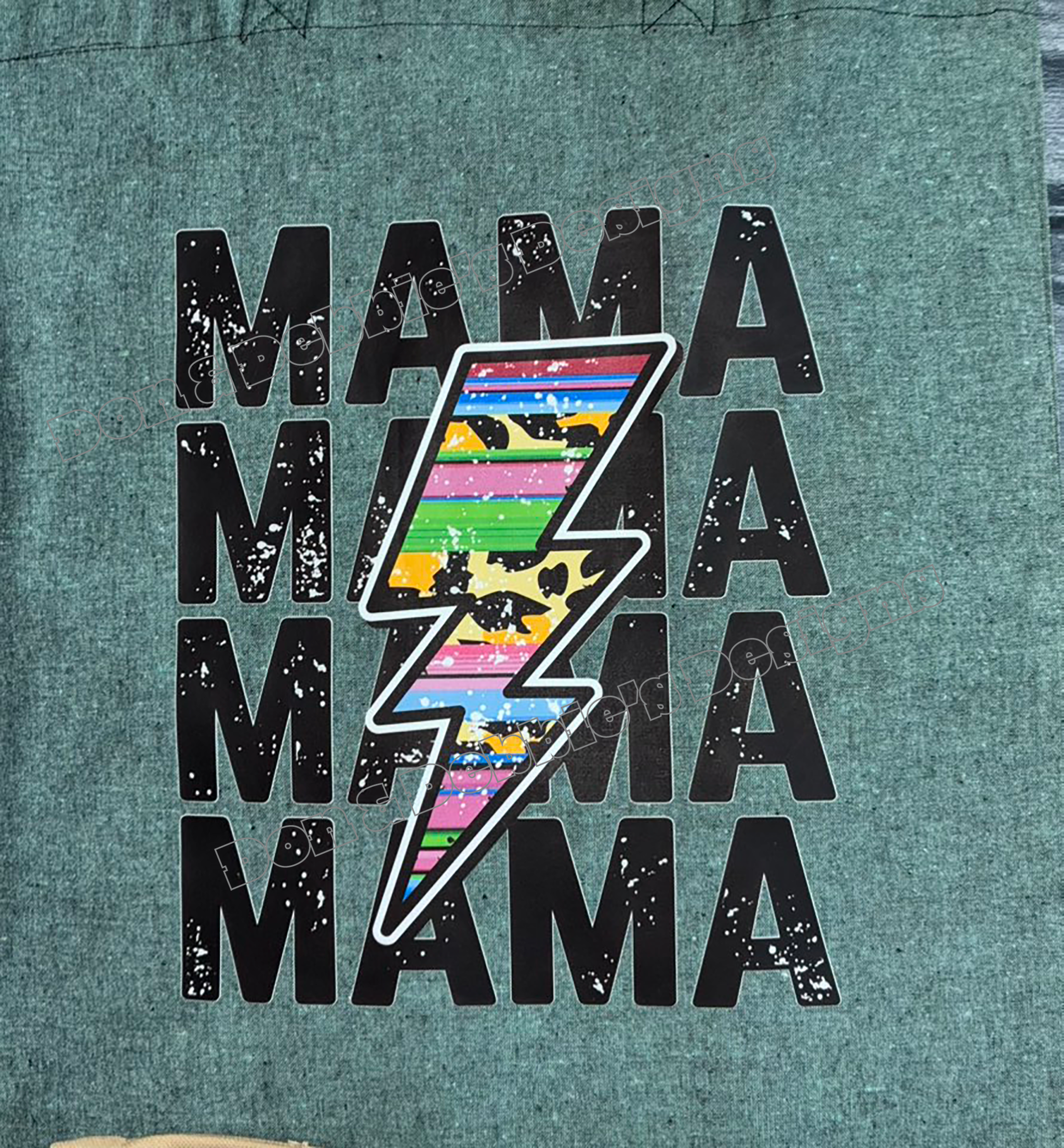 MAMA Lightning Bolt Canvas Tote Bag