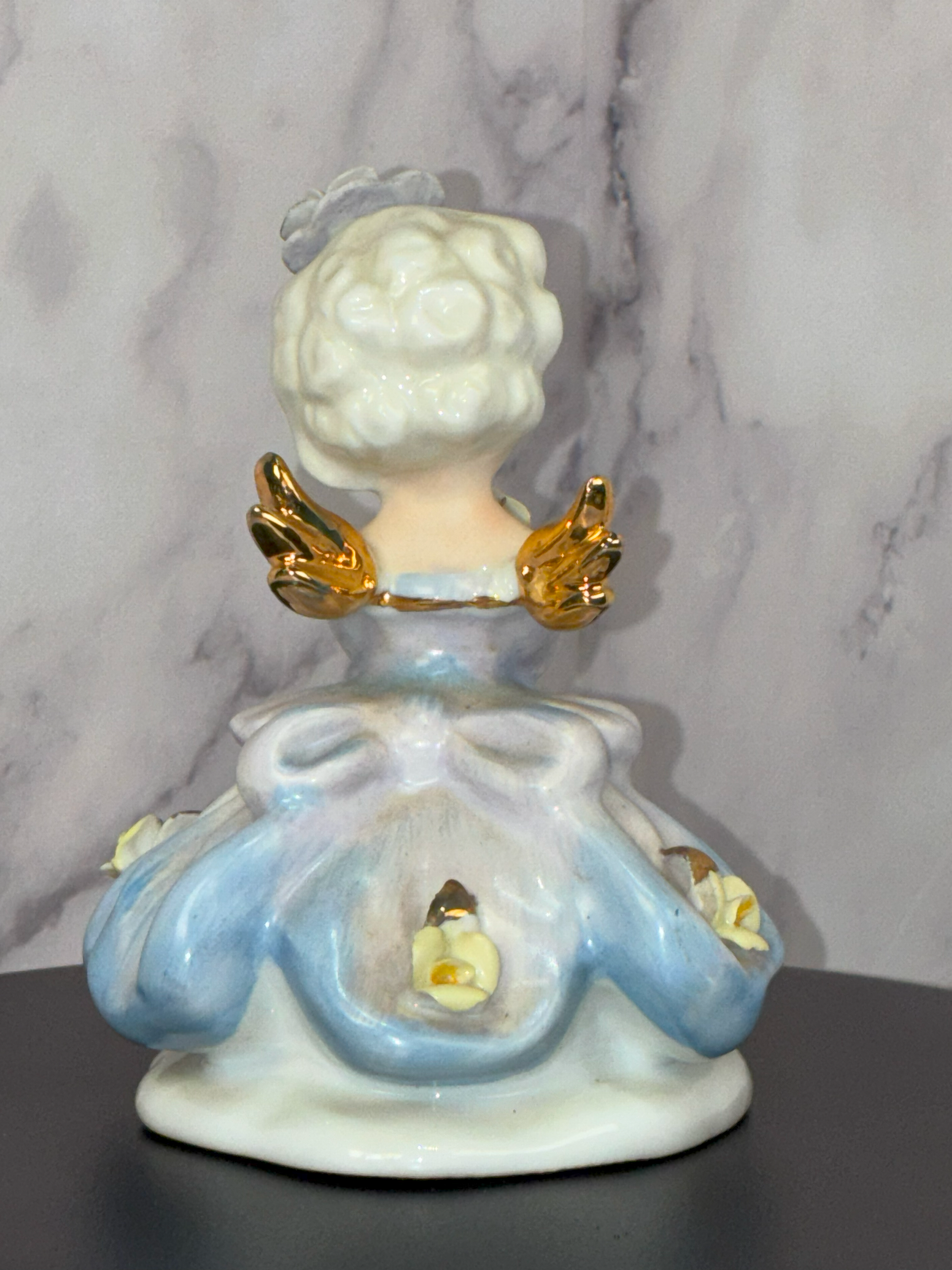 🕰️ Vintage Lefton "Monday’s Child" Figurine – c. 1950s 🌸✨